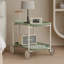 Lune chariot de rangement (vert) Nordic Internet célébrité chariot mobile cuisine simple tablette de rangement double canapé de salon