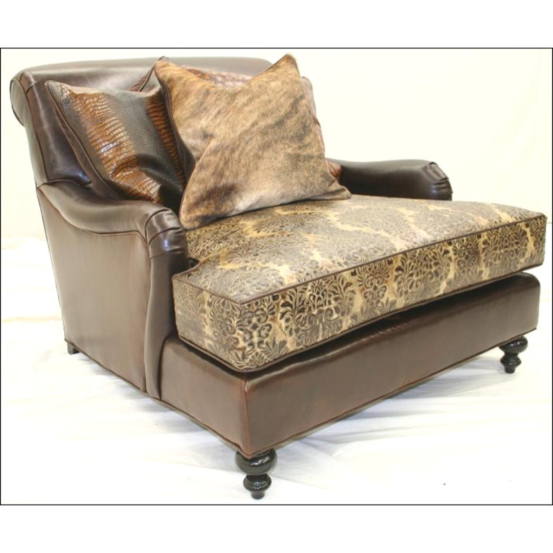 Leather Settee, Bosley Brown, French Dark Cherry