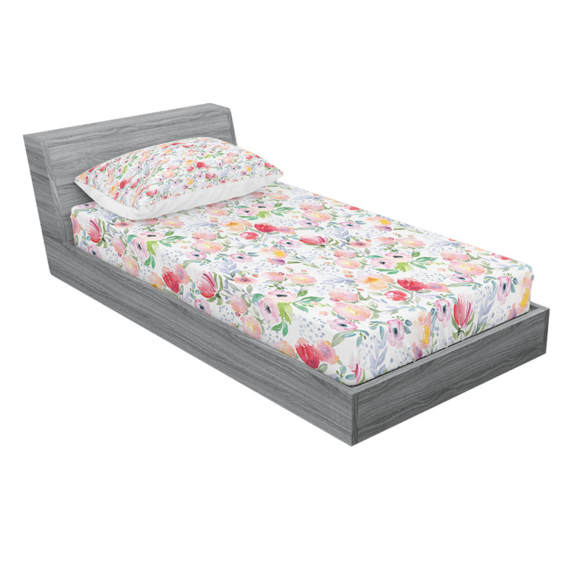 Microfiber Floral Sheet Set
