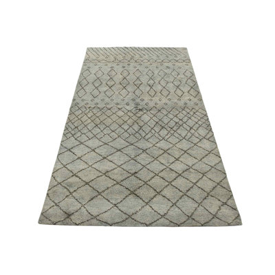 Frachia Hand Knotted Wool Moroccan Indoor Rug