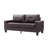 Vegas Faux Leather Square Arm Sofa-22598858