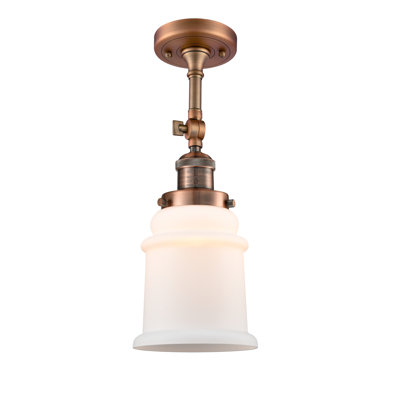 Plafonnier semi-encastré cylindrique simple 6 po Alexandira