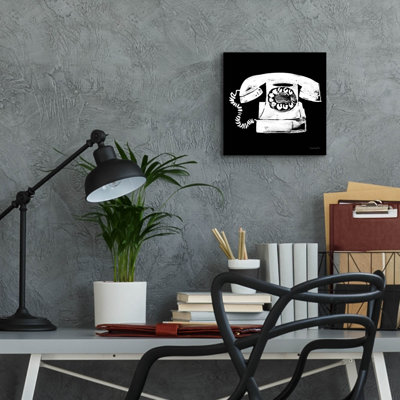 Art mural en verre Winston Porter «Call Me» par Mercedes Lopez