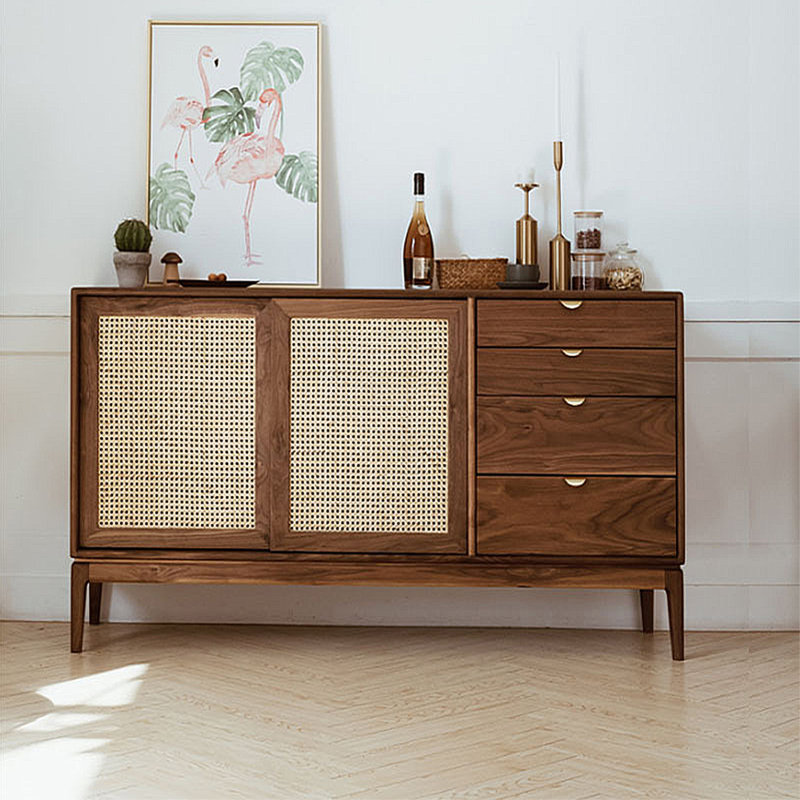 Armoire de rangement et buffet moderne et minimaliste, 35.43" H x 47.24" W x 17.72" D