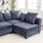 Canapé modulaire rembourré 5 pièces Kempson-1090352077