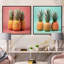 Pineapples In Full Pastel Flavour - Pineapples Square Collage Set Of 2-161625372-161625373