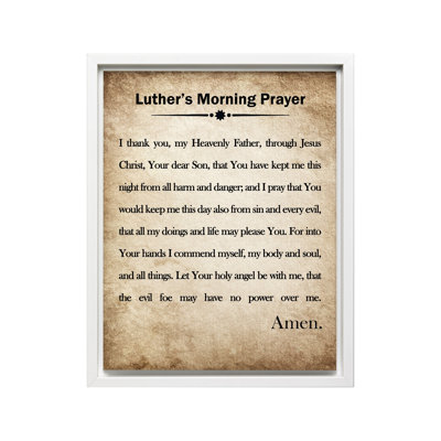 Luther's Morning Prayer