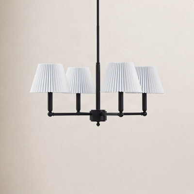Costa Wrought Iron 4-Light Chandelier