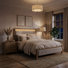 Ensemble de chambre à coucher 2 pièces avec tête chaude DEL Lunora