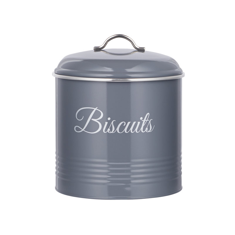 Essentials Metal Jar, Grey