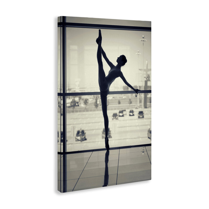 Art mural sur toile Pratique de la ballerine par Incado bp-704_CN, H 24 po x l 16 po