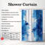 Rideau de douche Blue Ripples - Premium-1969497504