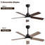 Ventilateur de plafond 42 pouces 5 pales réversible sans fil avec télécommande-805848060-813344741