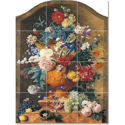 Carreau de céramique décorative 12,75 po x 17 po 4,25 po x 4,25 po