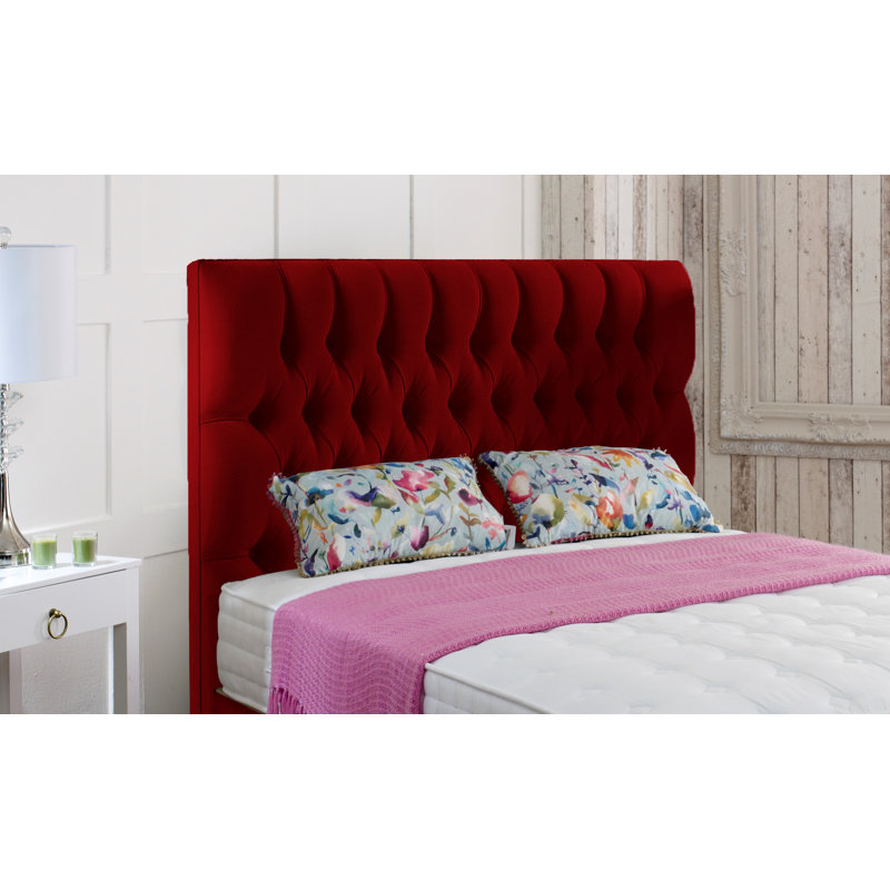 Brancon Upholstered Headboard, Single (3'), Red