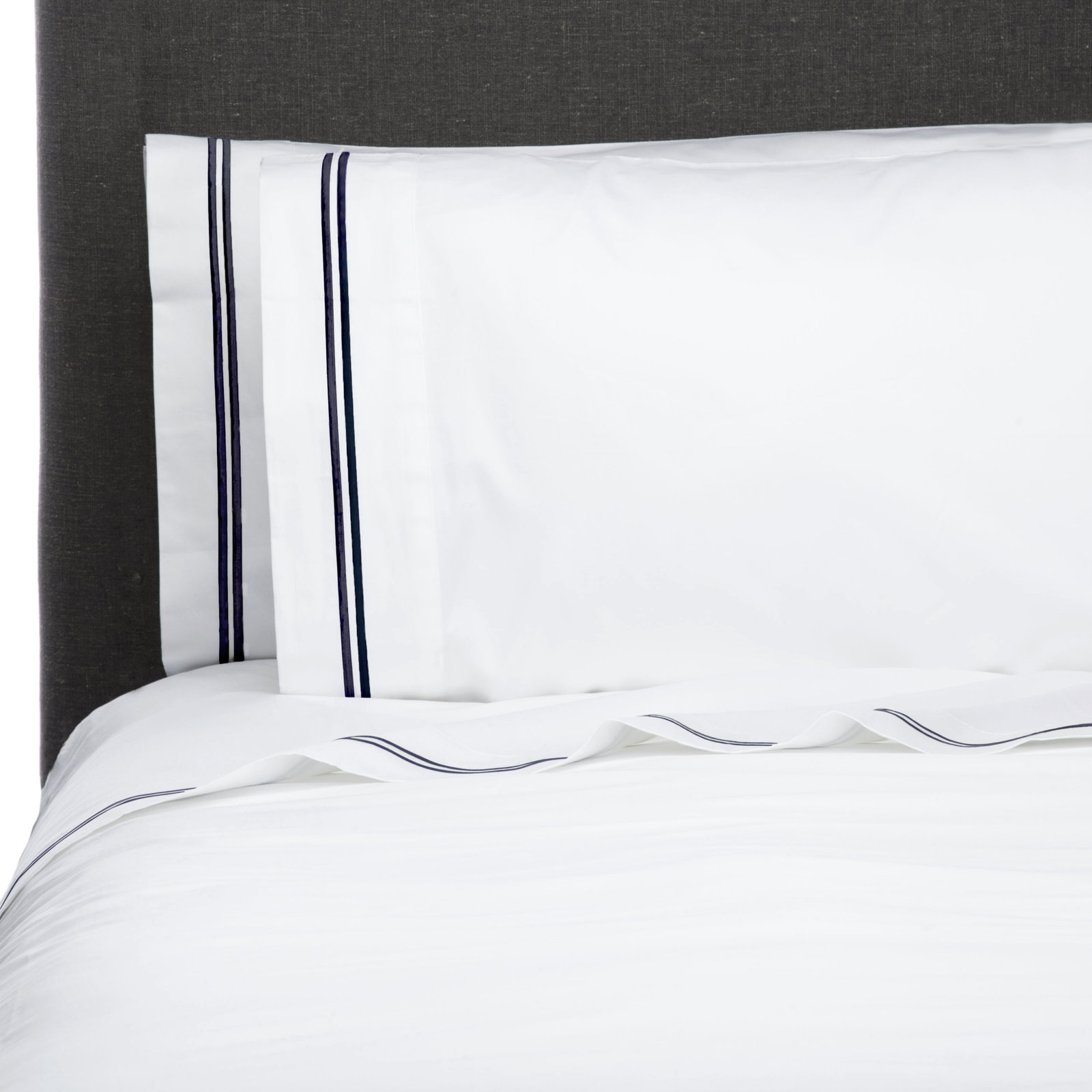 Benin Cotton Sheet Set, King, Black