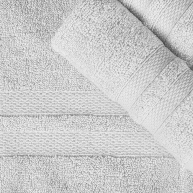 Ensemble de serviettes en coton 4 pièces, Argent