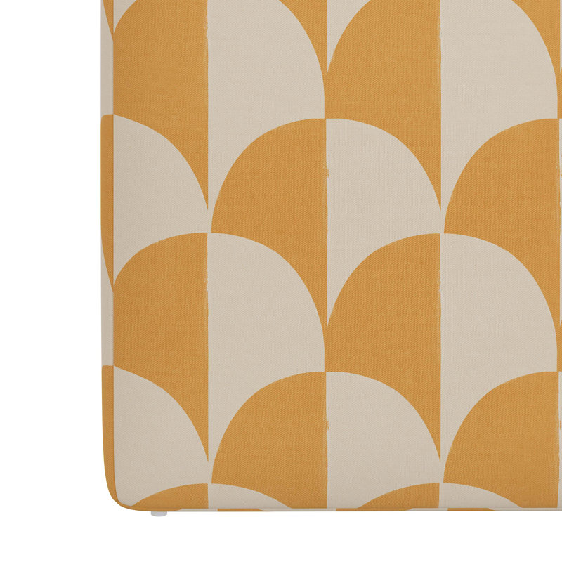 Contrada Ottoman in Pattern, Scallop Stone Gold