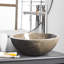Lavabo vasque rond en marbre gris antique-43593328