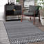 Striped Machine Printed 120cm X 170cm Area Rug