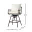 Tabouret de bar d'extérieur pivotant à hauteur réglable avec coussins-1192239302-1192239300