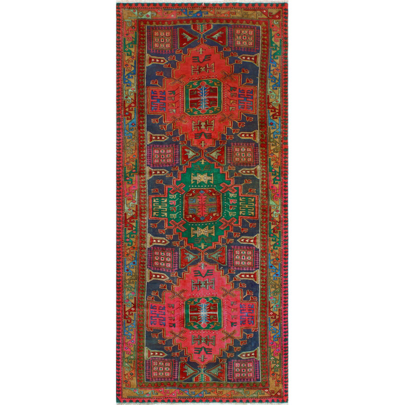 Khylar Distressed Farshad Navy Runner
