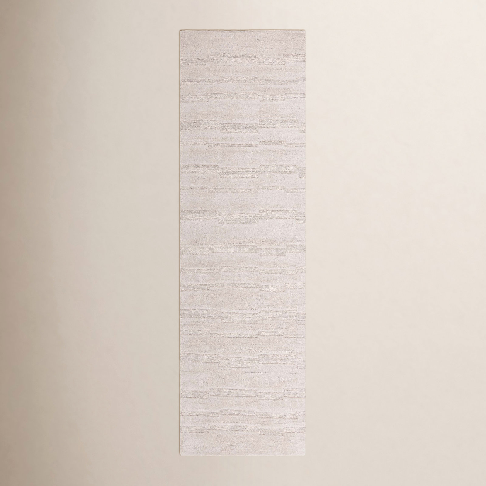 Elona Beige Hand-Tufted Wool Rug, Runner 2'3" x 8'