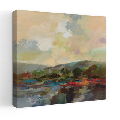 Teal Lake Contemporary Abstract Art