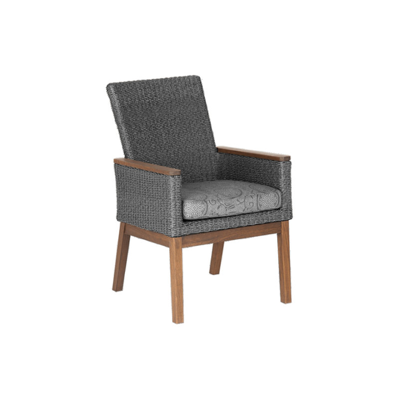 Coral Outdoor Dining Armchair, Premier Fog, Gray