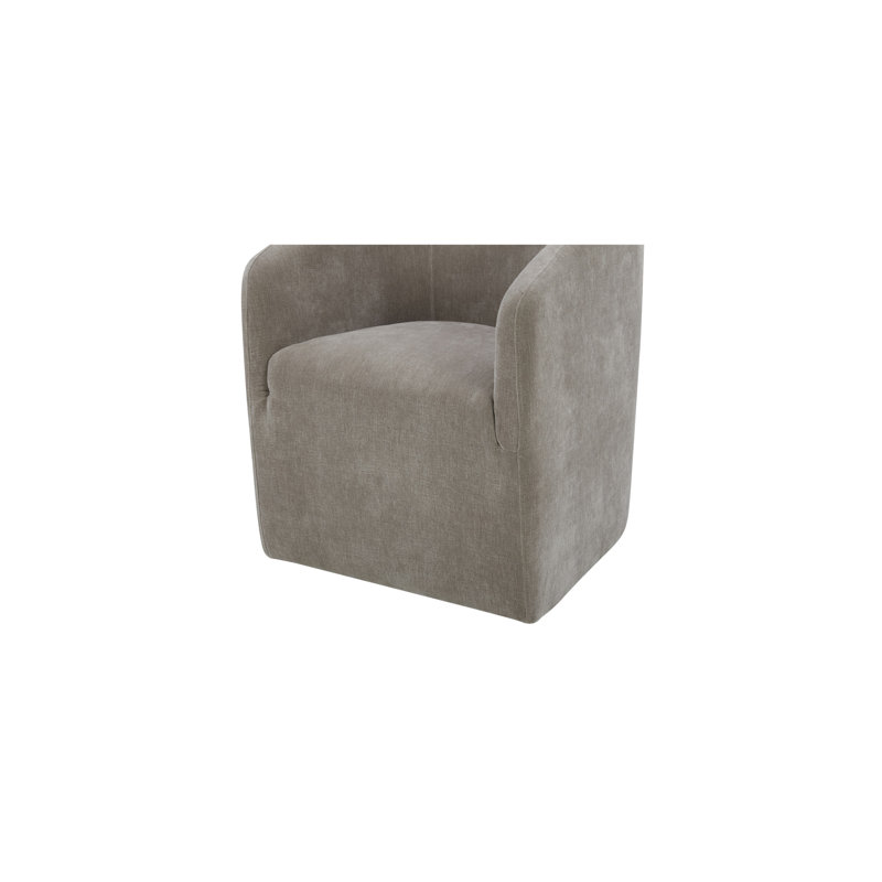 Sandy Rolling Dining Chair Taupe, Tan