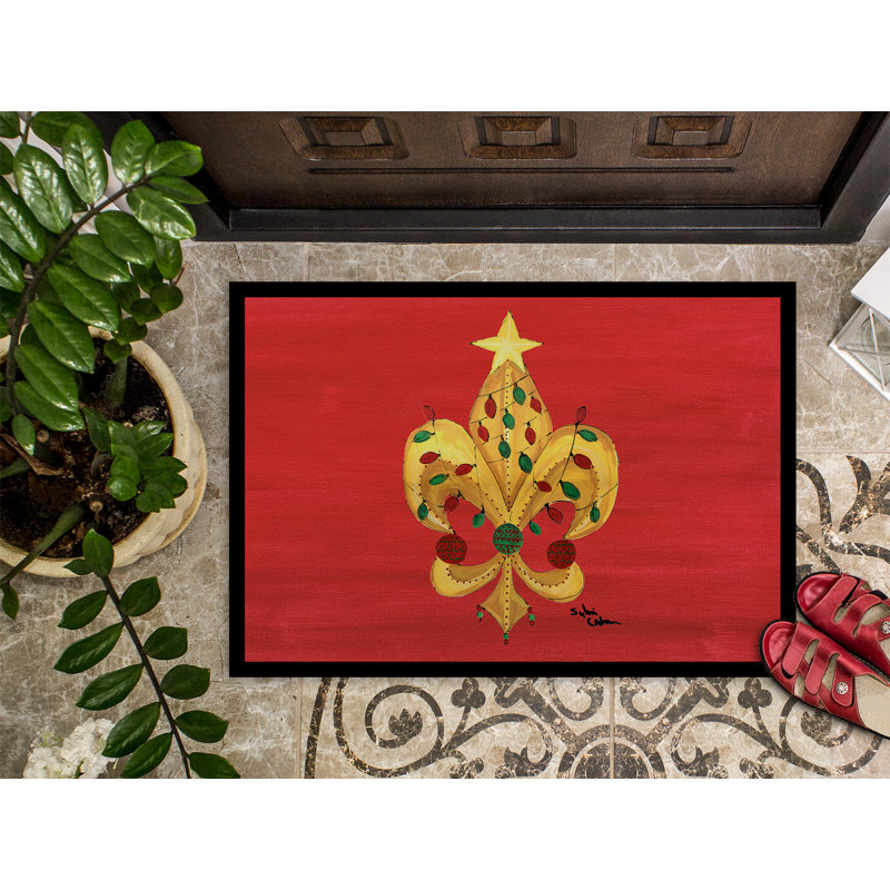 Smithies Non-Slip Christmas Indoor Doormat, Rectangle 1'6" x 2' 3"