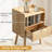 39.9cm W Solid Manufactured Wood Bedside Table Set of 2-1560005364
