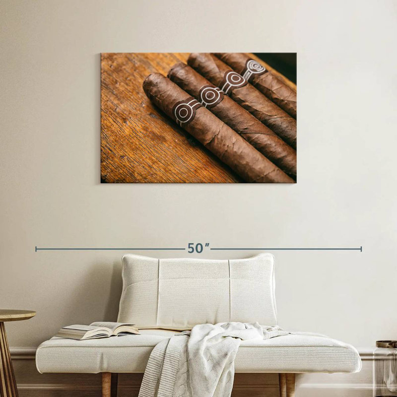 Senne Brown Cuban Cigars, 24" H x 36" W