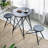 Stowable Side Table and Two Seats