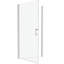 Porte de douche polie avec verre trempé de 1/4 po - Pivot universel, rainure murale, poignée en acier inoxydable # 304, installation facile, système de pivot lisse, bonne résistance aux fuites, couvercle réglable 28-29 3/8 po