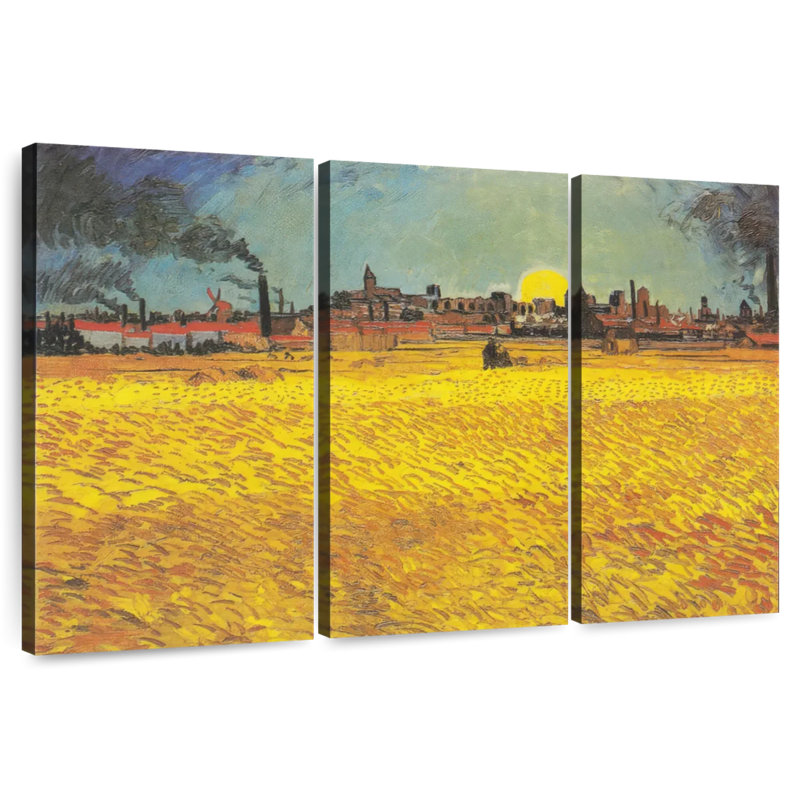 Alvord Wheat Field At Sunset, 32" H x 50" W