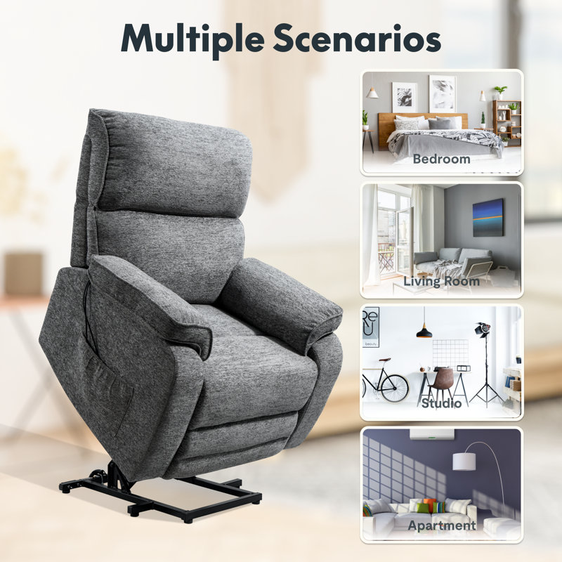 Massage inclinable électrique massage chenille, Grey