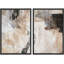 "Grunge Abstract Paint Stroke Effect", impression d'art moderne sur toile, 2 pièces-87607406-87607404-119400605