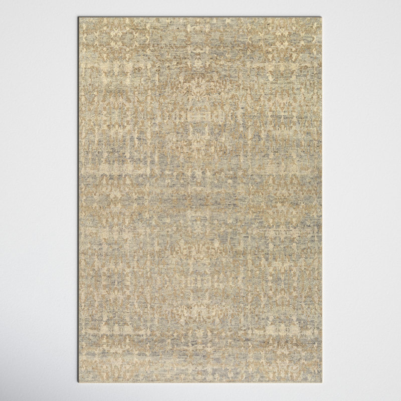 Hoya Wool Abstract Indoor Rug, Rectangle 6' x 9'