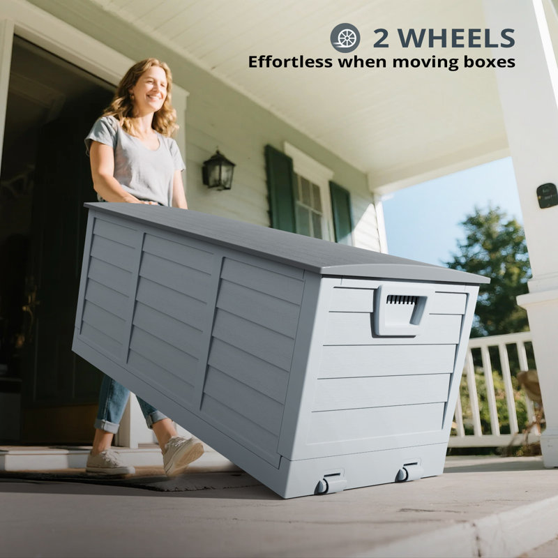 Couvercle de rangement extérieur pliable 75 gallons, Gris