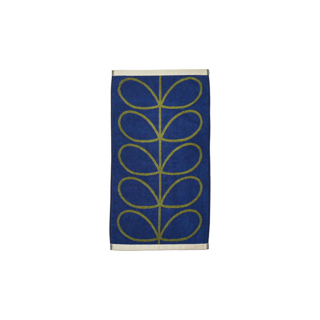 Linear Stem Navy/Olive 50x90 Hand Towel