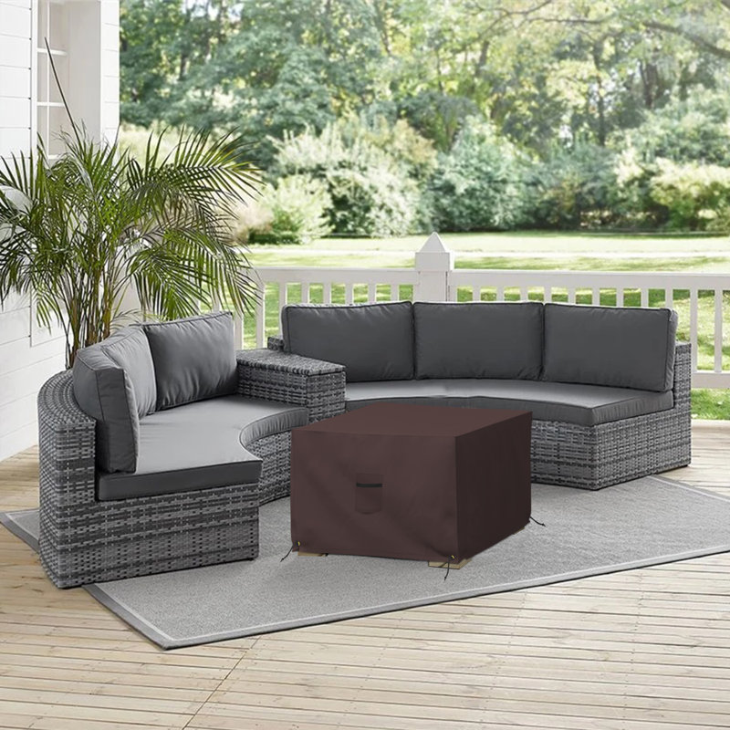 Patio Chair Cover, 45.7cm H x 66cm W x 66cm D, Brown