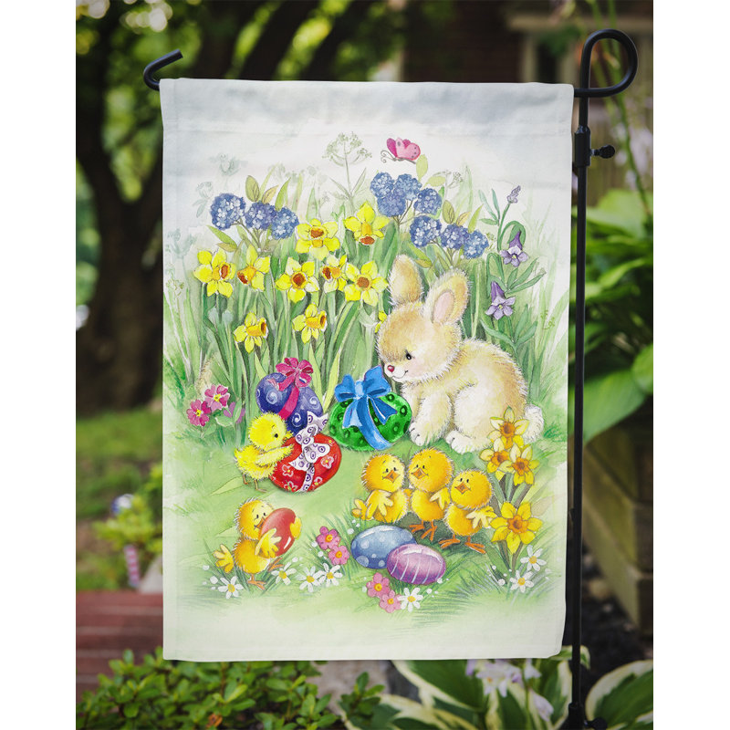 Sero Double Sided 15'' H x 11'' W Polyester Easter Garden Flag