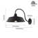 Farmhouse Outdoor Gooseneck Barn Wall Lantern with Dusk to Dawn in Matte Black