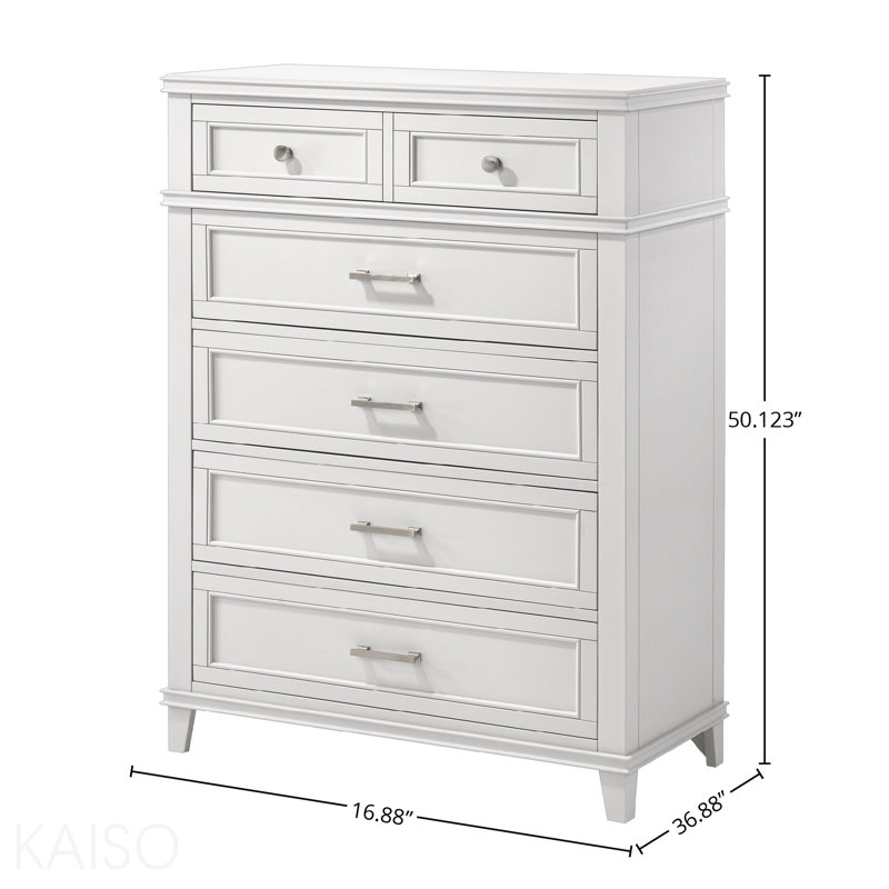 Commode blanche 5 tiroirs, Blanc