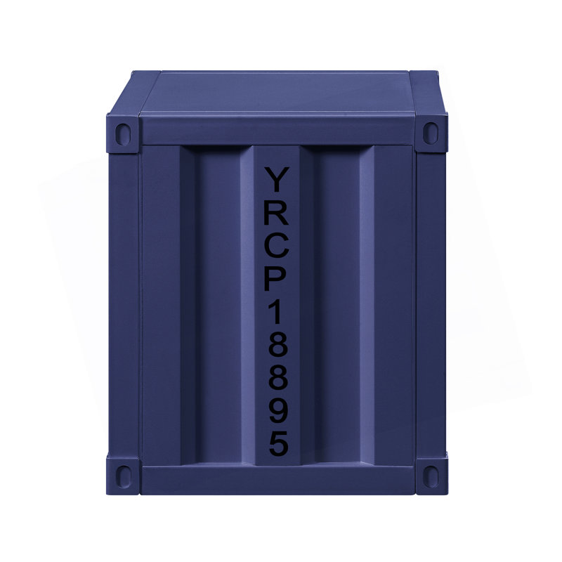 Cargo Blue Finish Nightstand W/USB