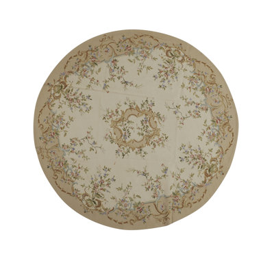 Wool Floral Area Rug
