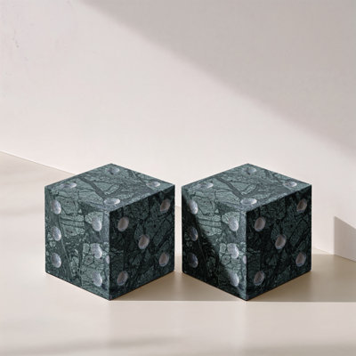 Dice Marble Abstract Figurines & Sculptures