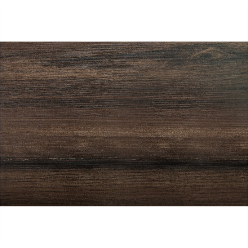 Ensemble de salle à manger 7 pièces en bois avec 6 chaises rembourrées, table rectangulaire, brun