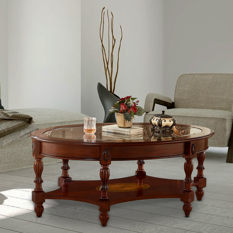 Samime Glass Top Single Coffee Table